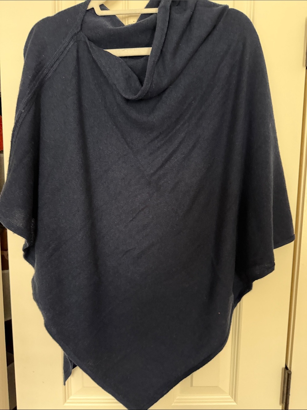Pink Pineapple Navy Blue Poncho